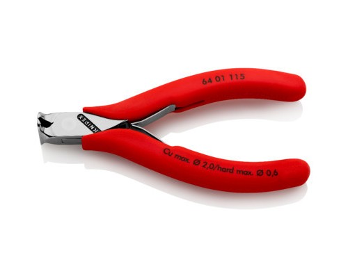 Кусачки KNIPEX торцеві для електроніки (64 01 115)