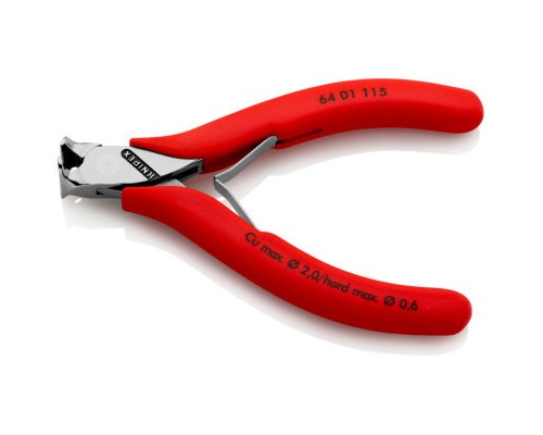 Кусачки KNIPEX торцеві для електроніки (64 01 115)