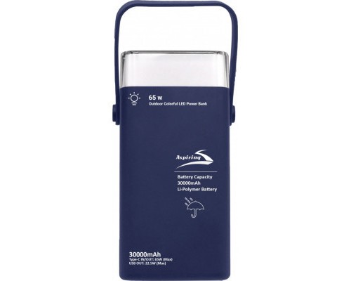 Батарея універсальна Aspiring Vigor 30 30000mAh PD/3.0/65W, QC/3.0, 2*USB-C, 2*USB-A (VG65PD) 