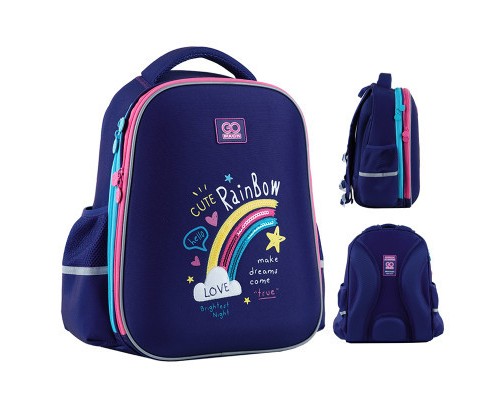 Рюкзак шкільний GoPack Education 165M-1 Cute Rainbow (GO24-165M-1)