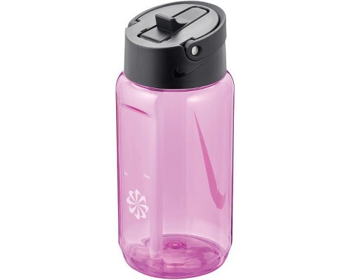 Пляшка для води Nike TR Renew Recharge Straw Bottle 16 OZ рожевий, чорний 473 мл N.100.7640.644.16 (887791733467)