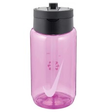 Пляшка для води Nike TR Renew Recharge Straw Bottle 16 OZ рожевий, чорний 473 мл N.100.7640.644.16 (887791733467)