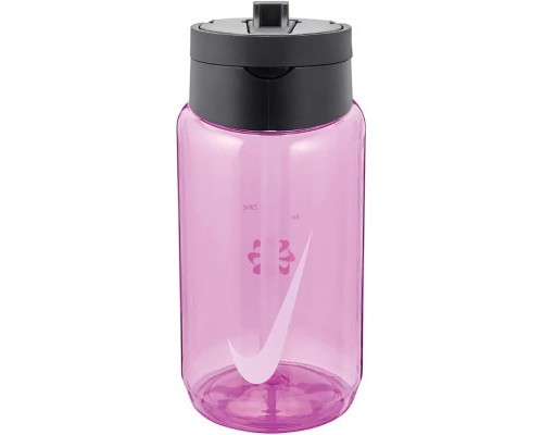 Пляшка для води Nike TR Renew Recharge Straw Bottle 16 OZ рожевий, чорний 473 мл N.100.7640.644.16 (887791733467)