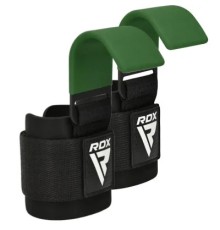 Гаки для тяги на зап'ястя RDX W5 Gym Hook Strap Army Green Plus (WAN-W5AG+)