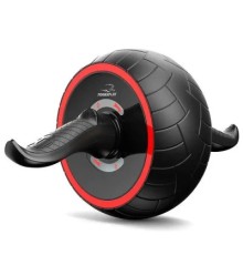Ролик для преса PowerPlay зі зворотним механізмом AB Wheel Pro Чорно-червоний (PP_4326_Black/Red)