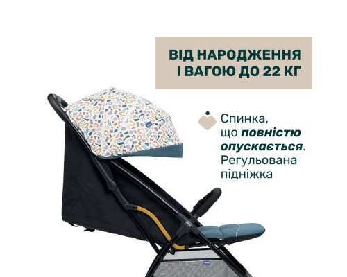 Коляска Chicco Glee Блакитна (8058664173600) (87068.78)