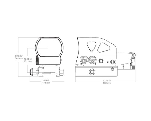 Коліматорний приціл Vector Optics Z4 1x23х34 (RDSL26)