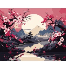 Картина по номерам Santi Таємниця у сакурах 40 х 50 см (955383)