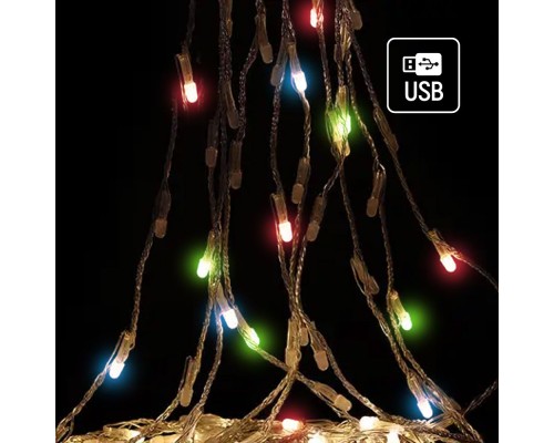 Гірлянда ColorWay Каскад LED 98 7 x 1.5 м 8 функцій (CW-G-98L71CUMC)