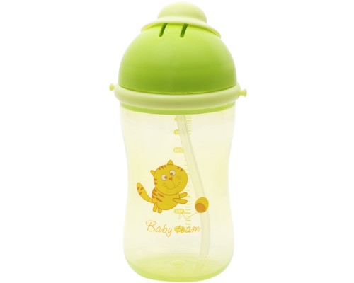 Поїльник-непроливайка Baby Team Із силіконовою трубочкою 380 мл (4824428050104)