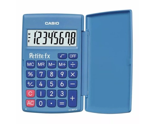 Калькулятор Casio LC-401LV-BU-W-A-EP, блакитний (CALC-CAS-LC-401LV-BU)