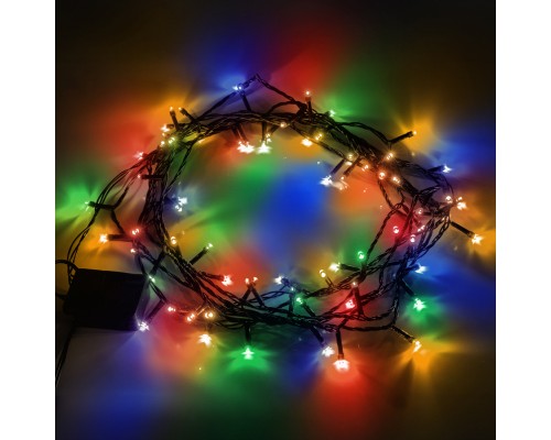 Гірлянда YES! Fun Нитка 70 LED Різнокольорова 4.9 м 8 режимів Мерехтіння (974844)