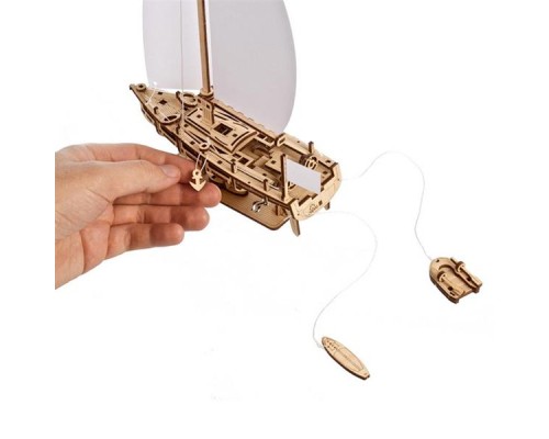 Конструктор Ugears механічний 3D Яхта Океанська Красуня (70193)