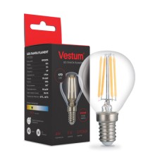 Лампочка Vestum LED филамент G45 Е14 4Вт 220V 3000К (1-VS-2226)