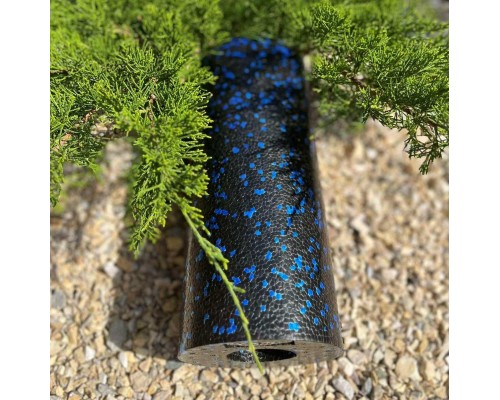 Масажний ролик PowerPlay PP-4347 EPP Foam Roller 33x14см Чорно/Синій (PP_4347_Blue_(33*14))