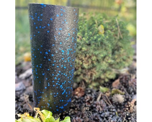 Масажний ролик PowerPlay PP-4347 EPP Foam Roller 33x14см Чорно/Синій (PP_4347_Blue_(33*14))