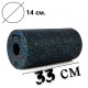 Масажний ролик PowerPlay PP-4347 EPP Foam Roller 33x14см Чорно/Синій (PP_4347_Blue_(33*14))