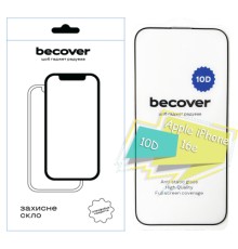 Скло захисне BeCover Apple iPhone 16e 10D Black (713235)