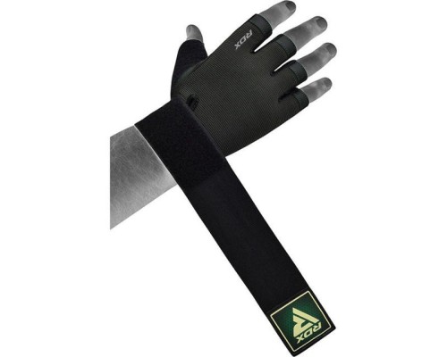 Рукавички для фітнесу RDX T2 Half Army Green Plus M (WGA-T2HA-M+)