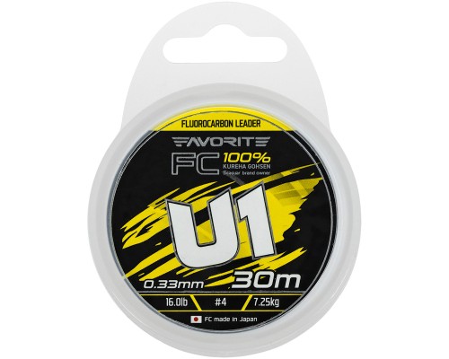 Флюорокарбон Favorite U1 FC 30m 4.0/0.33mm 16.0lb/7.25kg (1693.12.16)