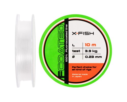 Флюорокарбон X-Fish FCoated 10m 0.23mm 3.9kg (1917.01.25)