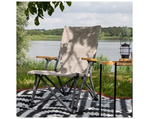 Крісло складане Bo-Camp Chelsea Grey (1204810) (DAS303258)