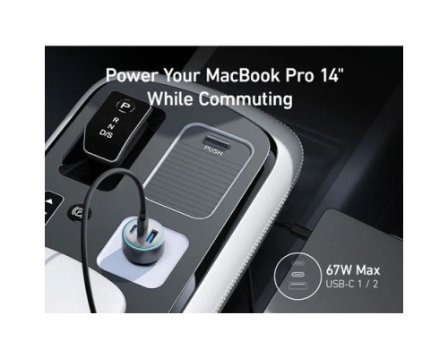Зарядний пристрій Anker 325 PowerDrive USB-C PD67W + USB-A 22.5W Black (A2731HA1)
