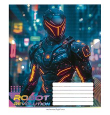 Зошит Школярик Robot Revolution 24 аркуша лінія (024-3522L)
