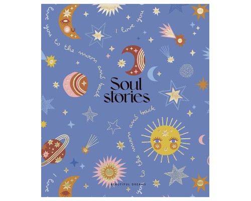 Зошит Школярик Soul stories 80 аркушів клітинка (080-3202K)