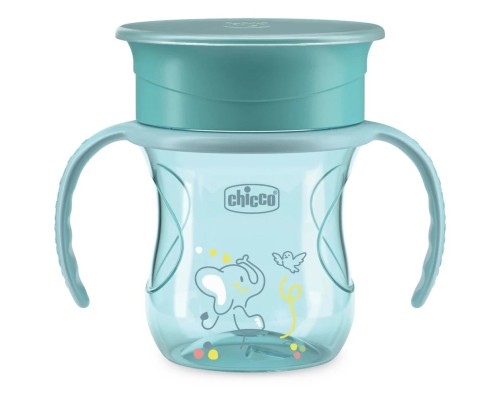 Поїльник-непроливайка Chicco Perfect Cup 200 мл. від 12 місяців (блакитна) (06951.25)