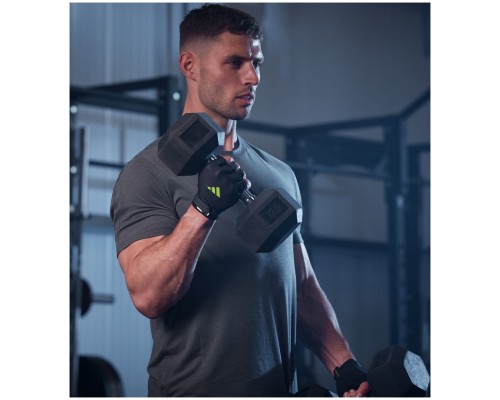 Рукавички для фітнесу Adidas Essential Training Gloves ADGB-15003GN чорний, зелений L (885652025973)