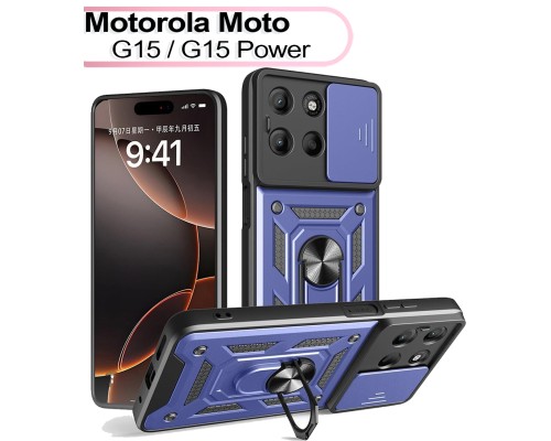 Чохол до мобільного телефона BeCover Military Motorola Moto G15 / G15 Power Blue (713531)
