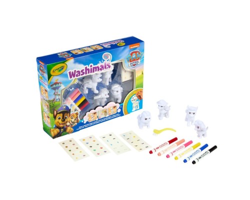Набір для творчості Crayola Paw Patrol Washimals 4 тваринки та 6 фломастерів (74-0290)