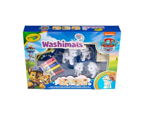 Набір для творчості Crayola Paw Patrol Washimals 4 тваринки та 6 фломастерів (74-0290)