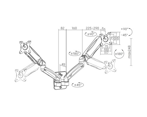 Кронштейн OfficePro MA312B