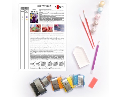 Картина по номерам Santi Wednesday Two sides of Enid Sinclair 40х50 см, алмазна мозаїка (954975)