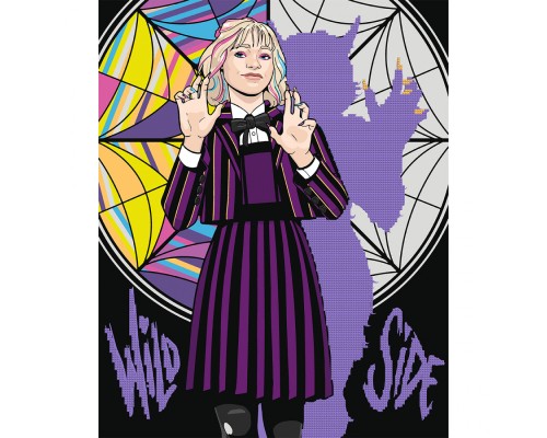 Картина по номерам Santi Wednesday Two sides of Enid Sinclair 40х50 см, алмазна мозаїка (954975)