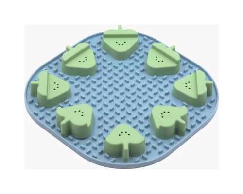 Універсальний посуд для тварин Fiboo Snoopy + fibnoose килимок для злизування ласощів і їжі з елементами гри, синій (FIB0265)