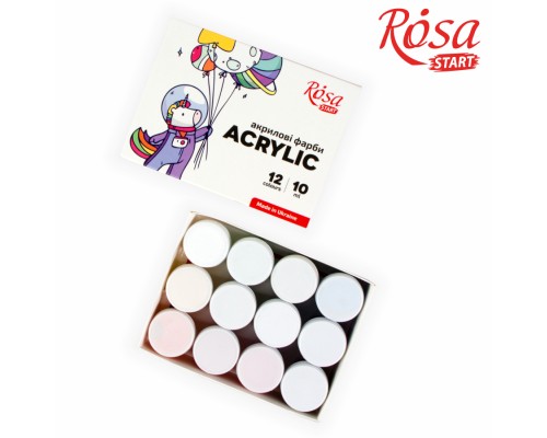 Акрилові фарби Rosa START Space Unicorn 12 x10 мл (4823098531067)