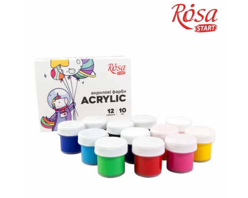 Акрилові фарби Rosa START Space Unicorn 12 x10 мл (4823098531067)