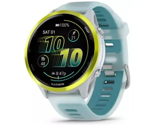 Смарт-годинник Garmin Forerunner 570 - 47MM, Whitestone/Amp Yellow, GPS (010-02971-01)