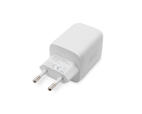 Зарядний пристрій Digitus 2xUSB-C PD65W GaN (DA-10063)
