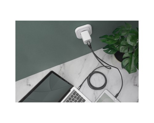 Зарядний пристрій Digitus 2xUSB-C PD65W GaN (DA-10063)