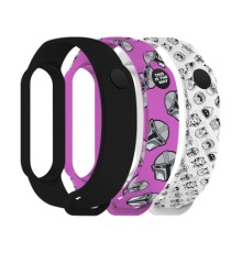 Ремінець до фітнес браслета Armorstandart комплект 3шт Xiaomi Mi Band 7/6/5 This-is-the-Way Dark Lord (ARM77046)