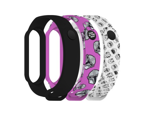 Ремінець до фітнес браслета Armorstandart комплект 3шт Xiaomi Mi Band 7/6/5 This-is-the-Way Dark Lord (ARM77046)