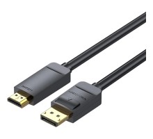 Кабель мультимедійний 4K DisplayPort to HDMI Cable 2M Black VENTION (HAGBH)