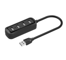 Концентратор VENTION 4 Ports USB2.0 HUB 0.15M Black (VAS-J43-B015)