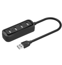 Концентратор VENTION 4 Ports USB2.0 HUB 0.15M Black (VAS-J43-B015)