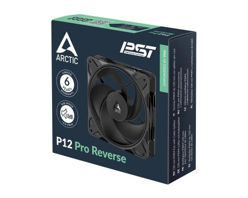 Кулер до корпусу Arctic P12 PRO REVERSE BLACK (ACFAN00331A)
