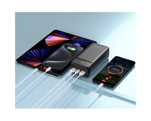 Батарея універсальна SWISSTEN 30000mAh POWER LINE II 22.5W PD QC Black (8595217490635)